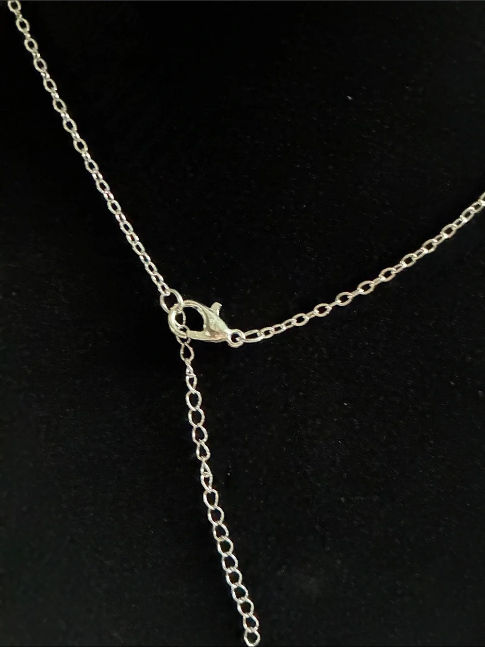 Silver Cat Pendant Necklace with Aqua Blue Gemstones - Pets Cat
